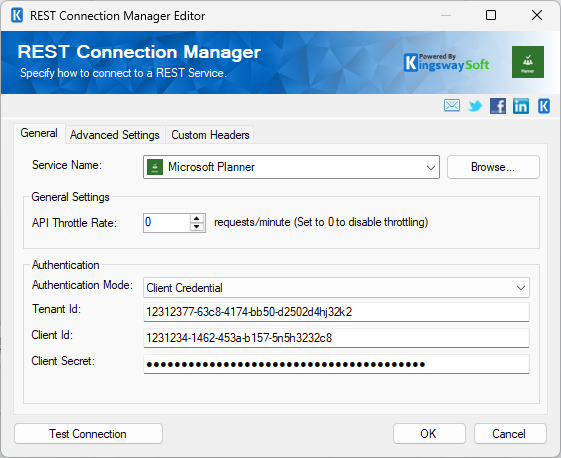Microsoft Planner Connection Manager